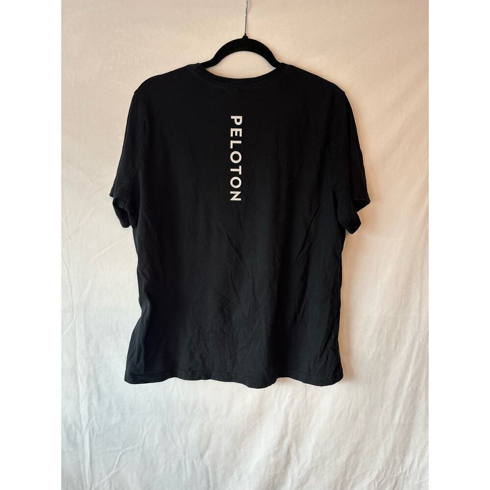 Peloton Short Sleeve Athletic Shirt in Black Size Extra Large - Picture 3 of 3
